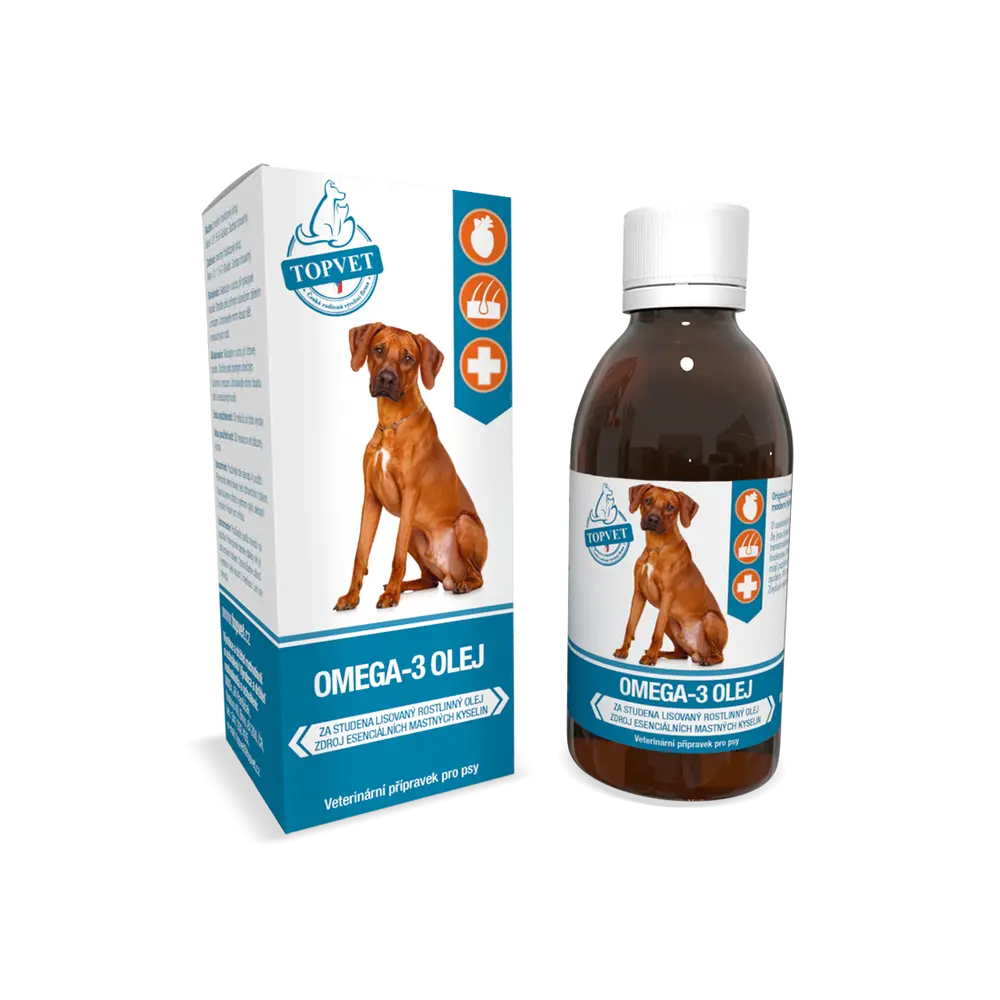Topvet Omega-3 olej 200 ml