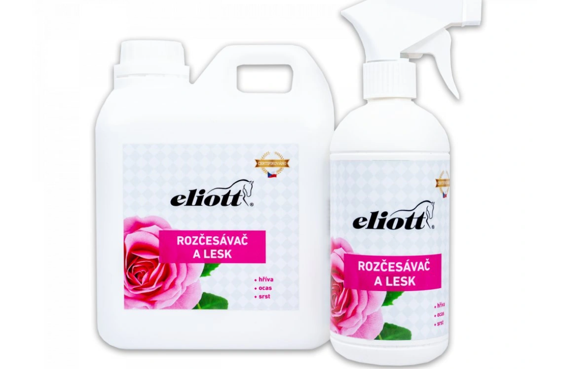 Eliott Veterinární rozčesávač a lesk s vůní růží 500 ml