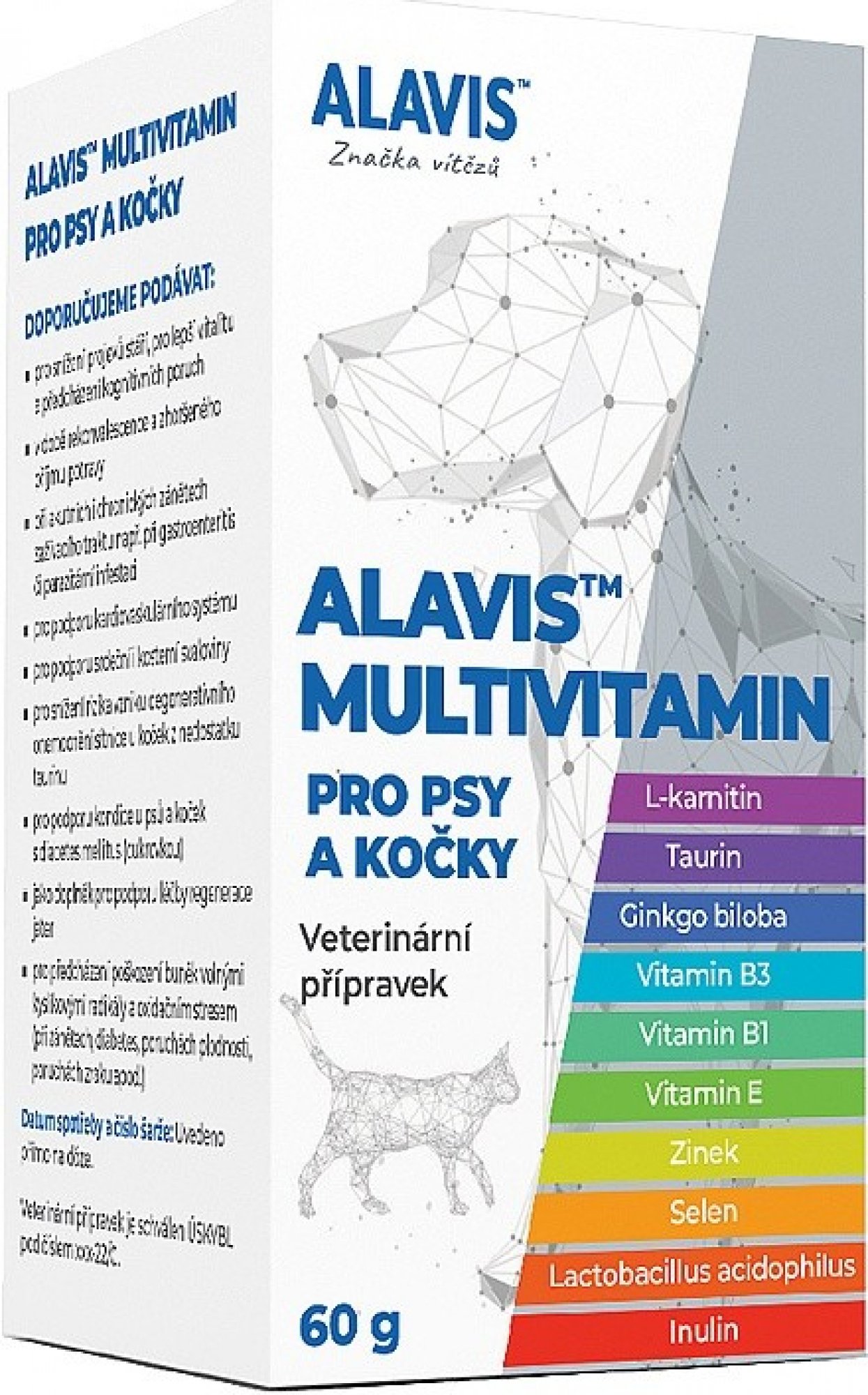  Alavis Multivitamín pro psy a kočky 60 g