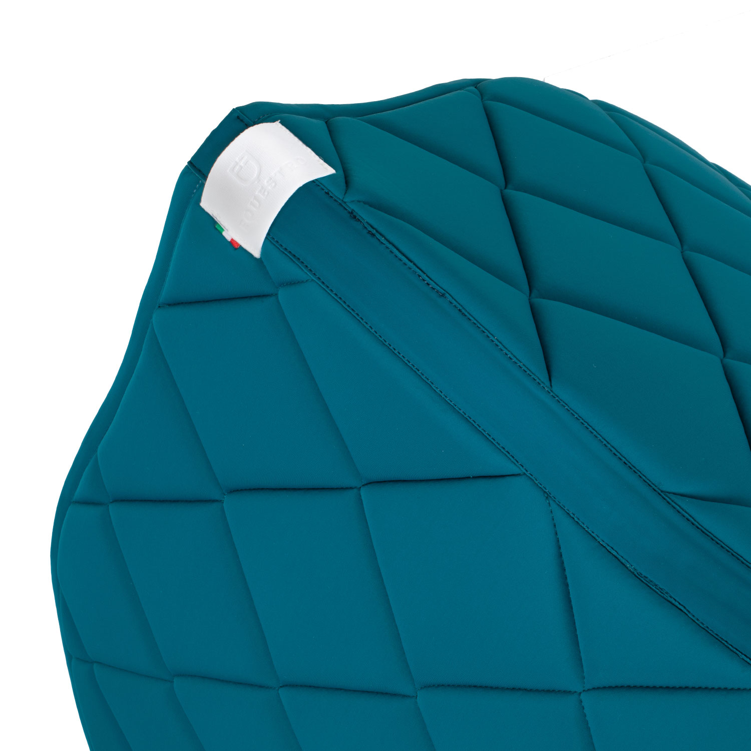 Equestro podsedlová dečka GP logo, skoková, petrol/white