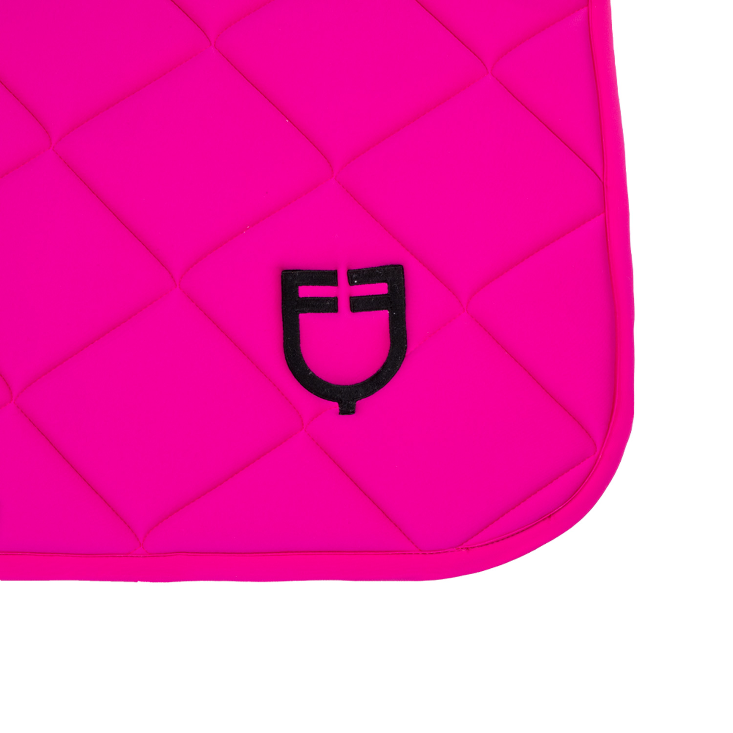 Equestro podsedlová dečka GP logo, skoková, fuchsia/black, Pony