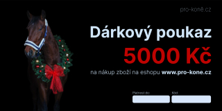Pro-koně.cz Dárkový Poukaz 5000 Kč