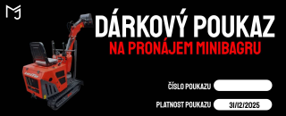 MJ Dárkový poukaz na pronájem minibagru